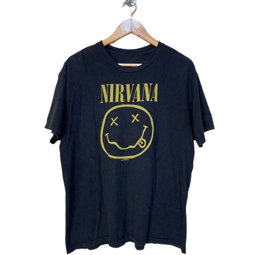 Nirvana 2014 smiley face shirt