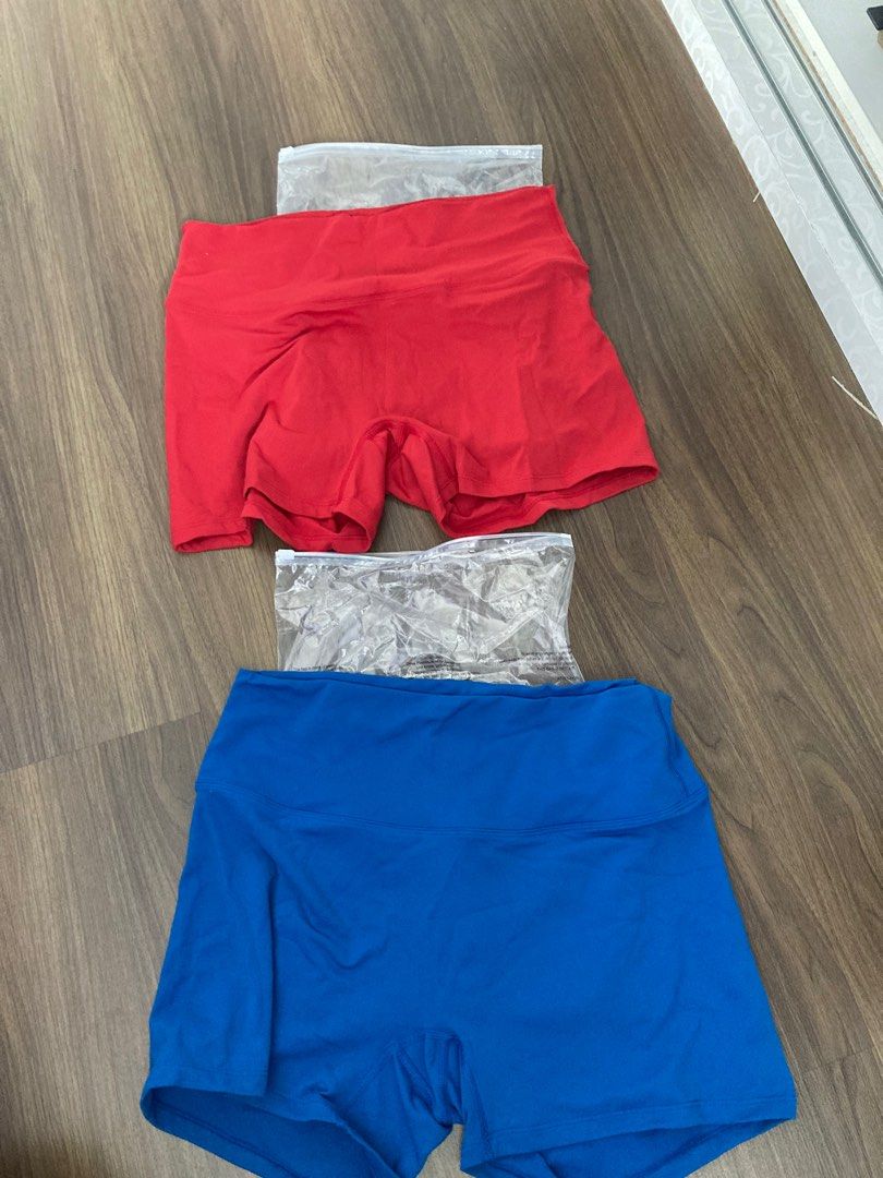 Red best sale blue shorts