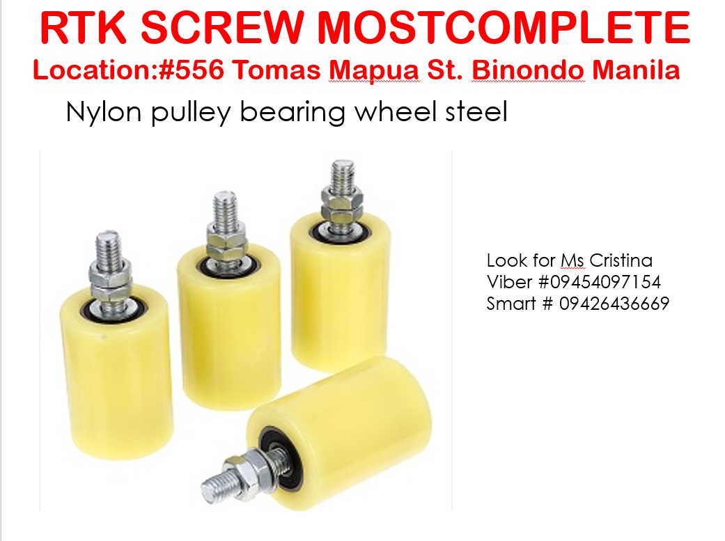 Nylon pulley bearing wheel steel, Commercial & Industrial, Construction