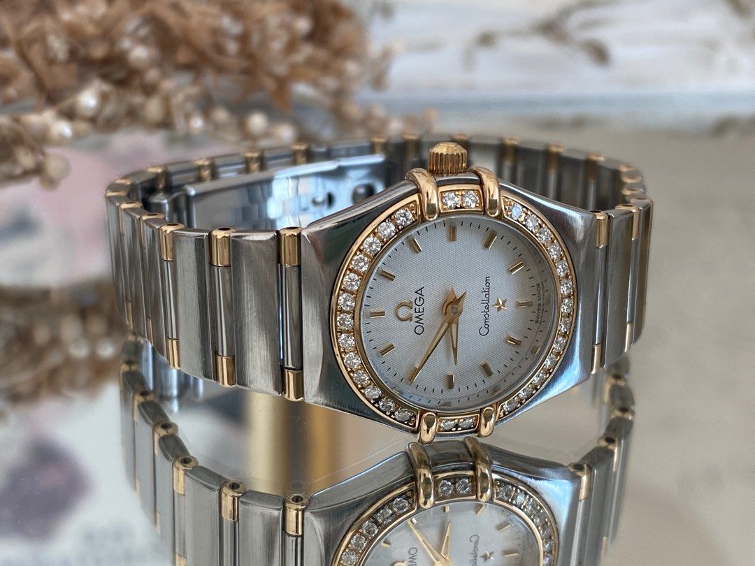 Omega constellation solid gold best sale