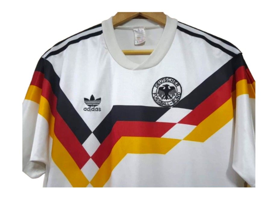 West Germany 1988-1990. This is the one that started it all. Bought in  Italy during the 1990 World Cup. Jersey worn by the Euro '8…