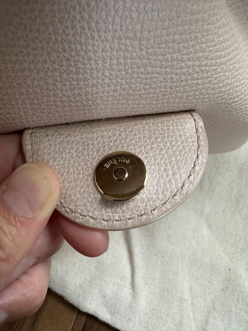 Polène  Bag - Numéro Un Nano - Nude Textured leather