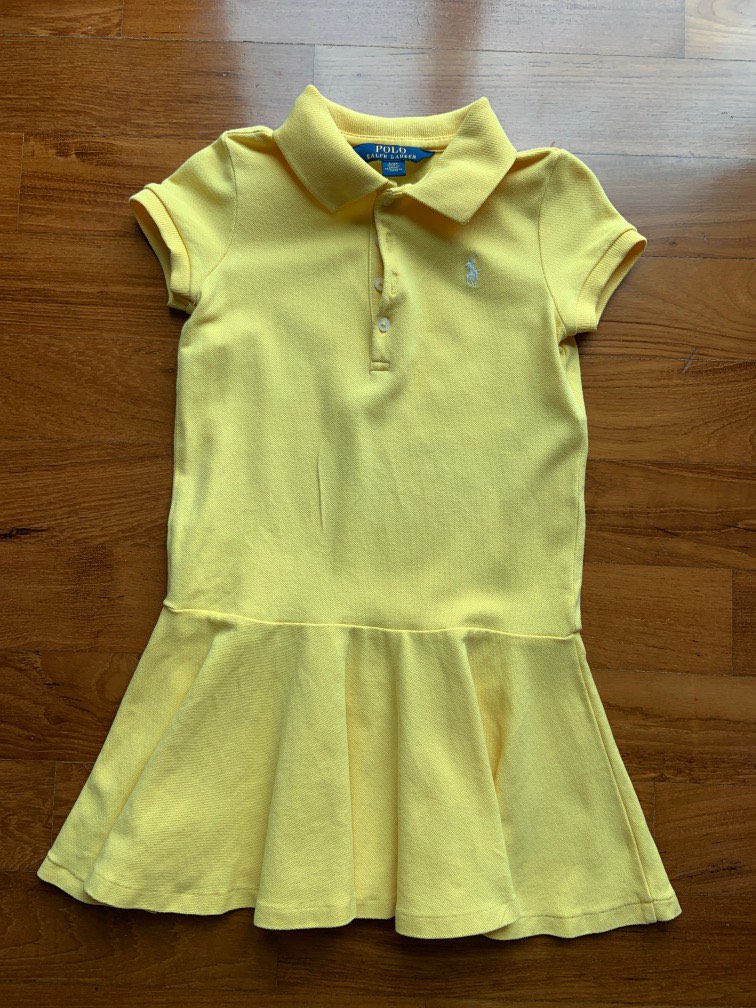 Girls yellow outlet polo dress
