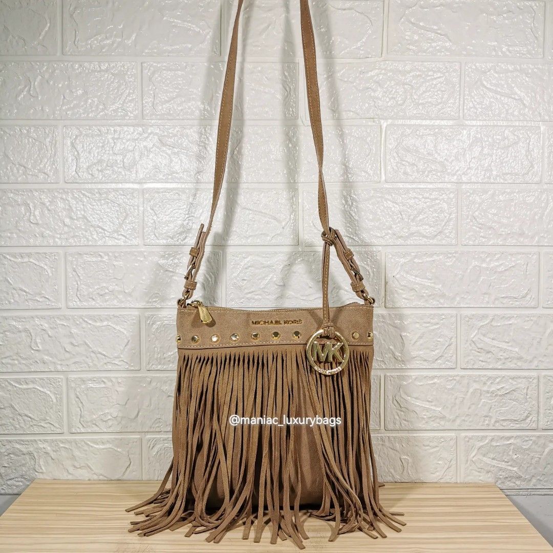 Preloved Crossbody MICHAEL KORS Billy Fringe Crossbody Fesyen