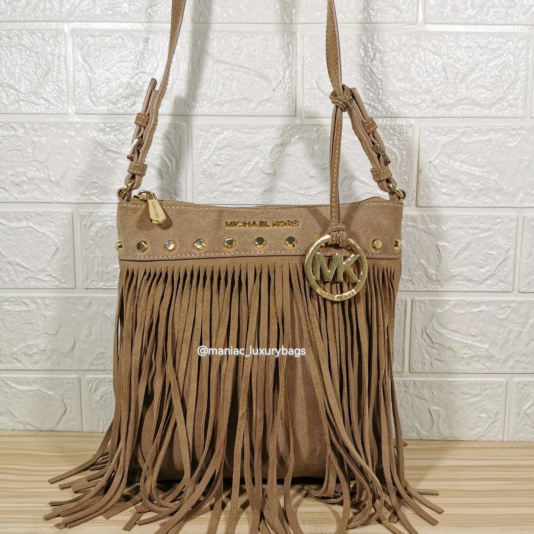 Michael kors billy fringe crossbody sale