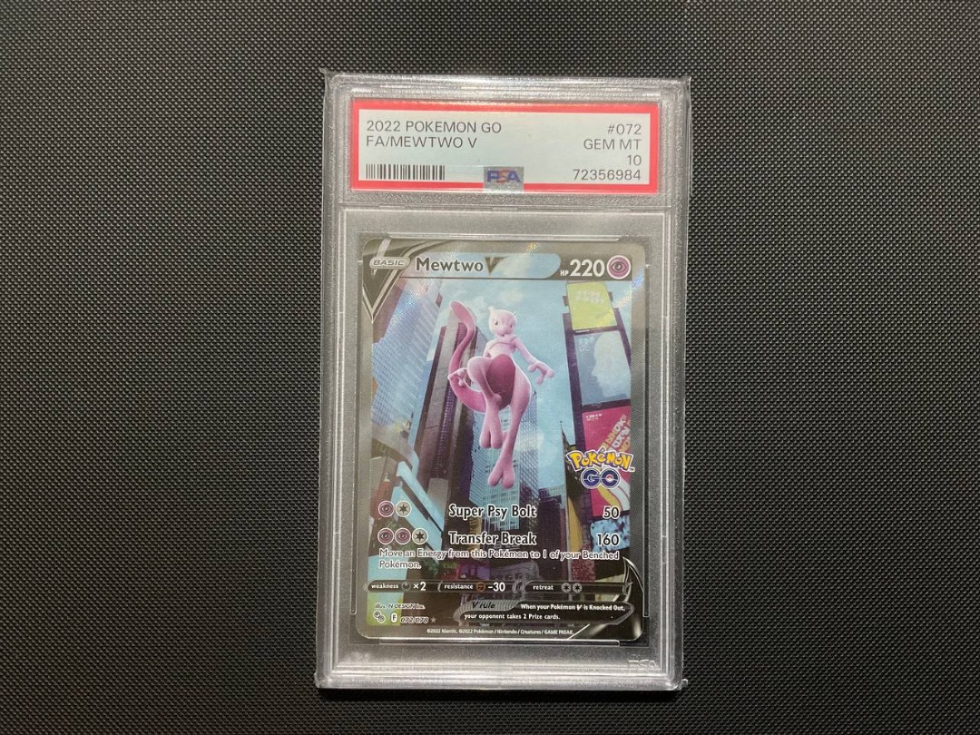 PSA 10] Pokemon Mewtwo V Pokemon Go Alternate Art (AA), Hobbies & Toys,  Toys & Games on Carousell