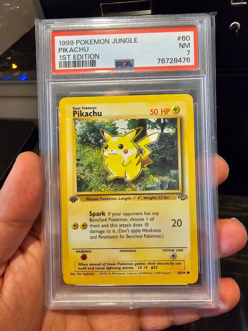 Pokemon Card - Pikachu 60/64 - Jungle - PSA 9 Mint