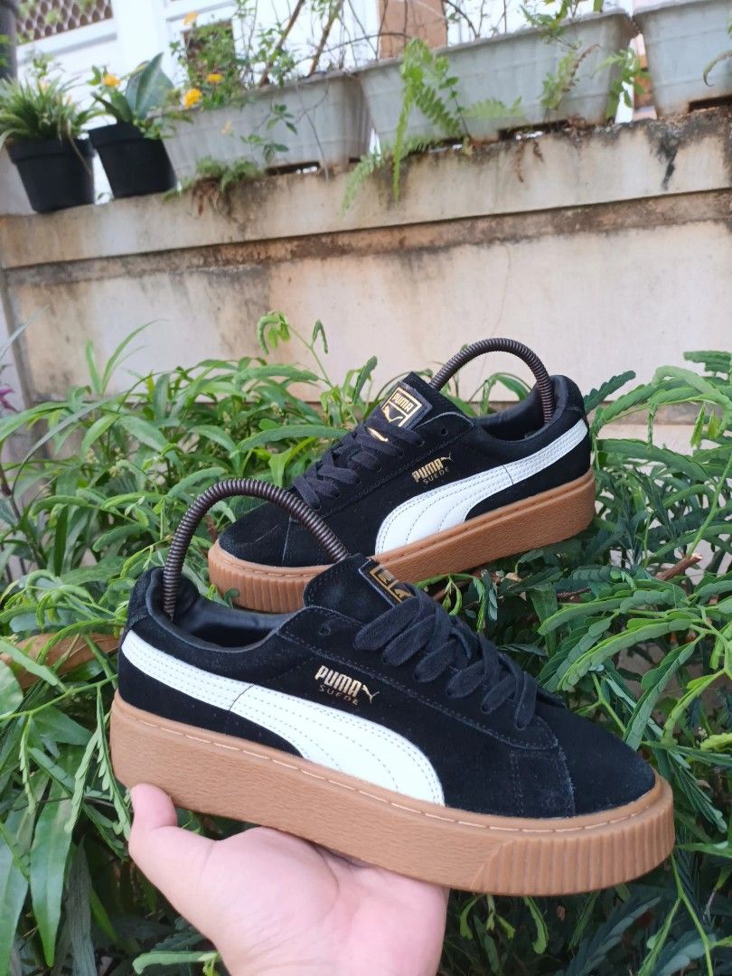 Puma suede deals high sole