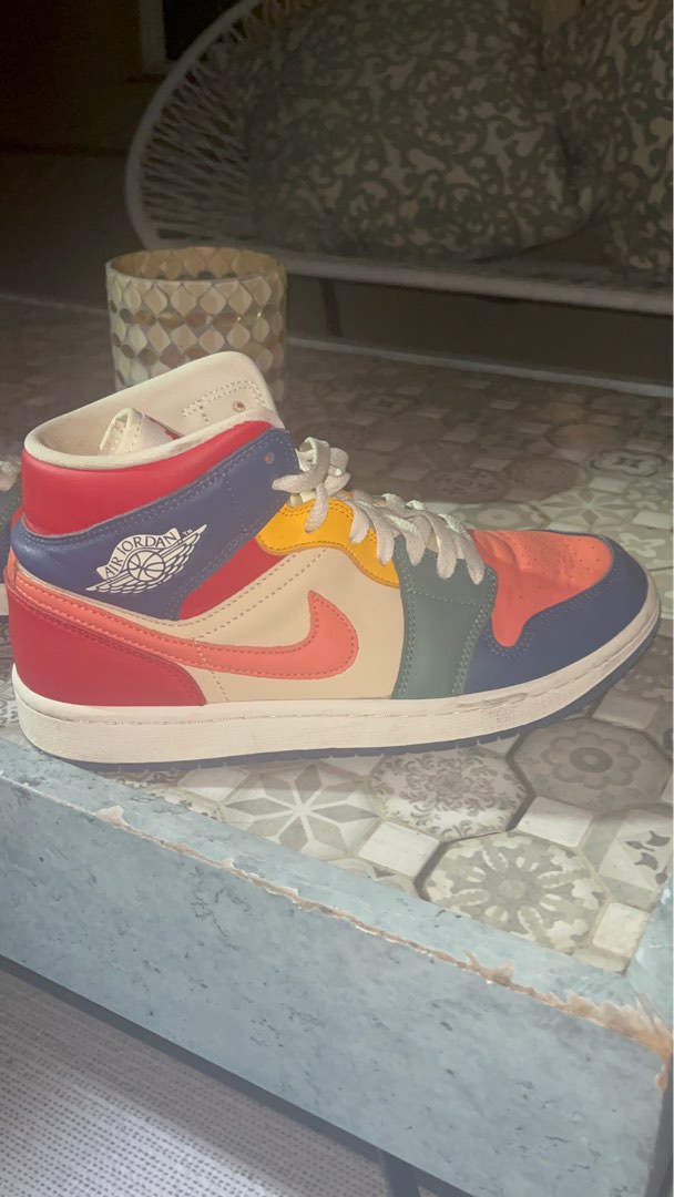 Rainbow Nike Jordan s Women s Fashion Footwear Sneakers on