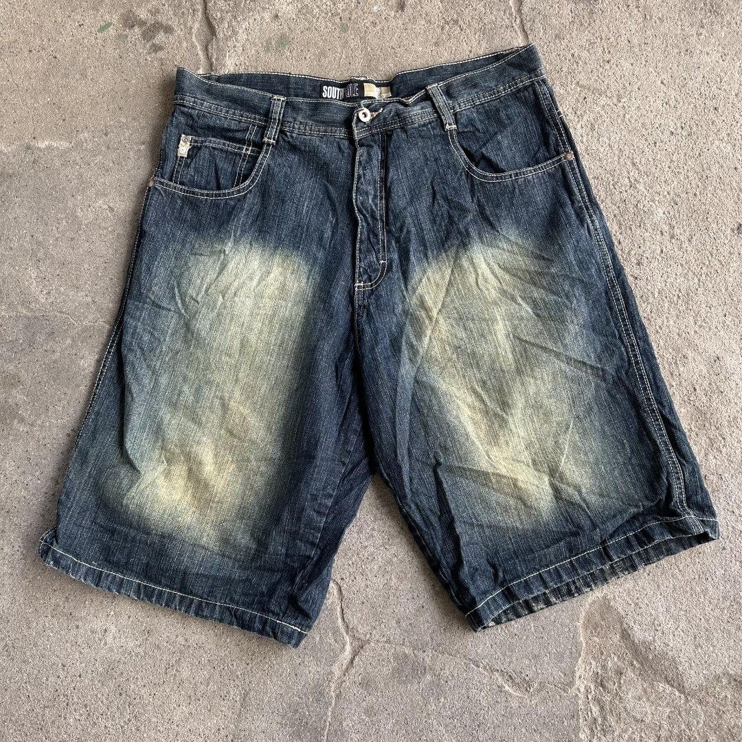 Rare y2k southpole baggy jorts, Men's Fashion, Bottoms, Shorts on Carousell