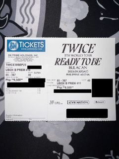 [FREE CANDY BONG Z!] TWICE CONCERT READY TO BE IN BULACAN  DAY 1 UBB PREMIUM 419 ₱5000 BELOW SRP