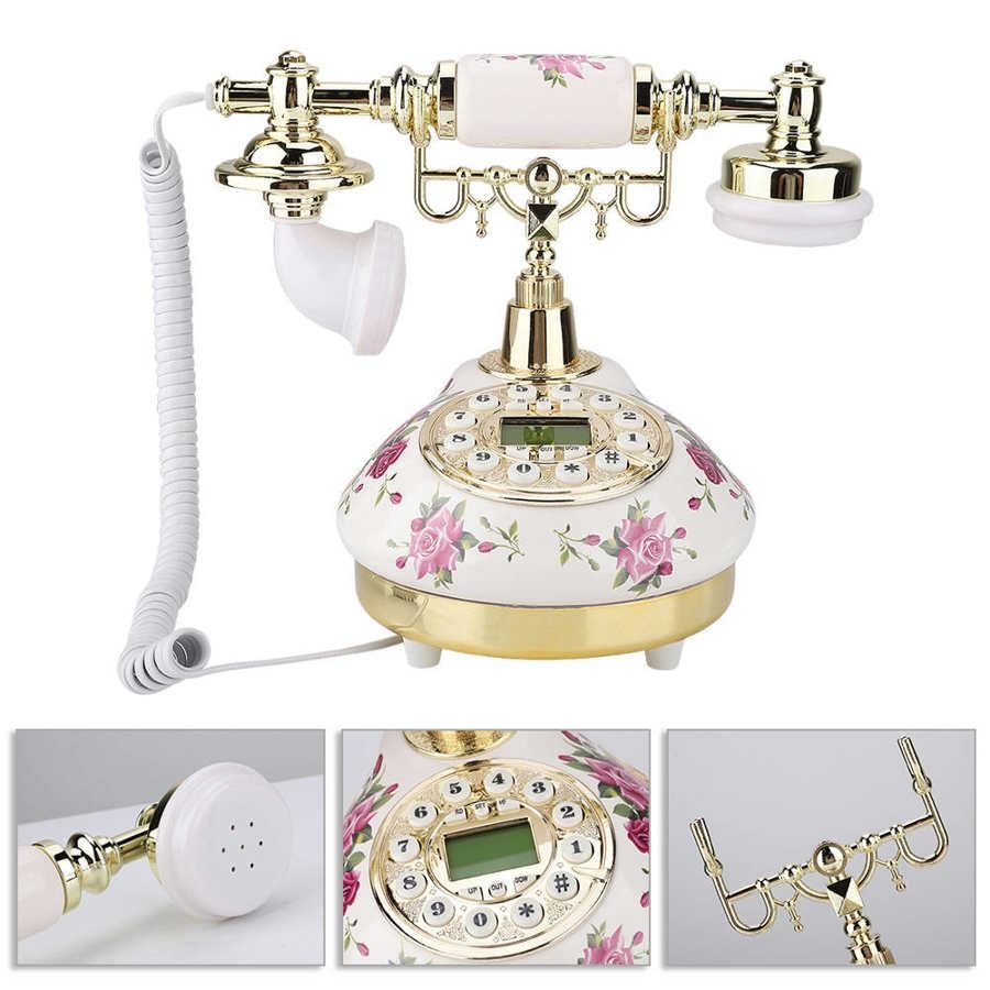 Retro Vintage Phone Landline Phone Classic Style Old Fashioned Telephone  Desktop Fixed Wired Phones For Home Office Hotel