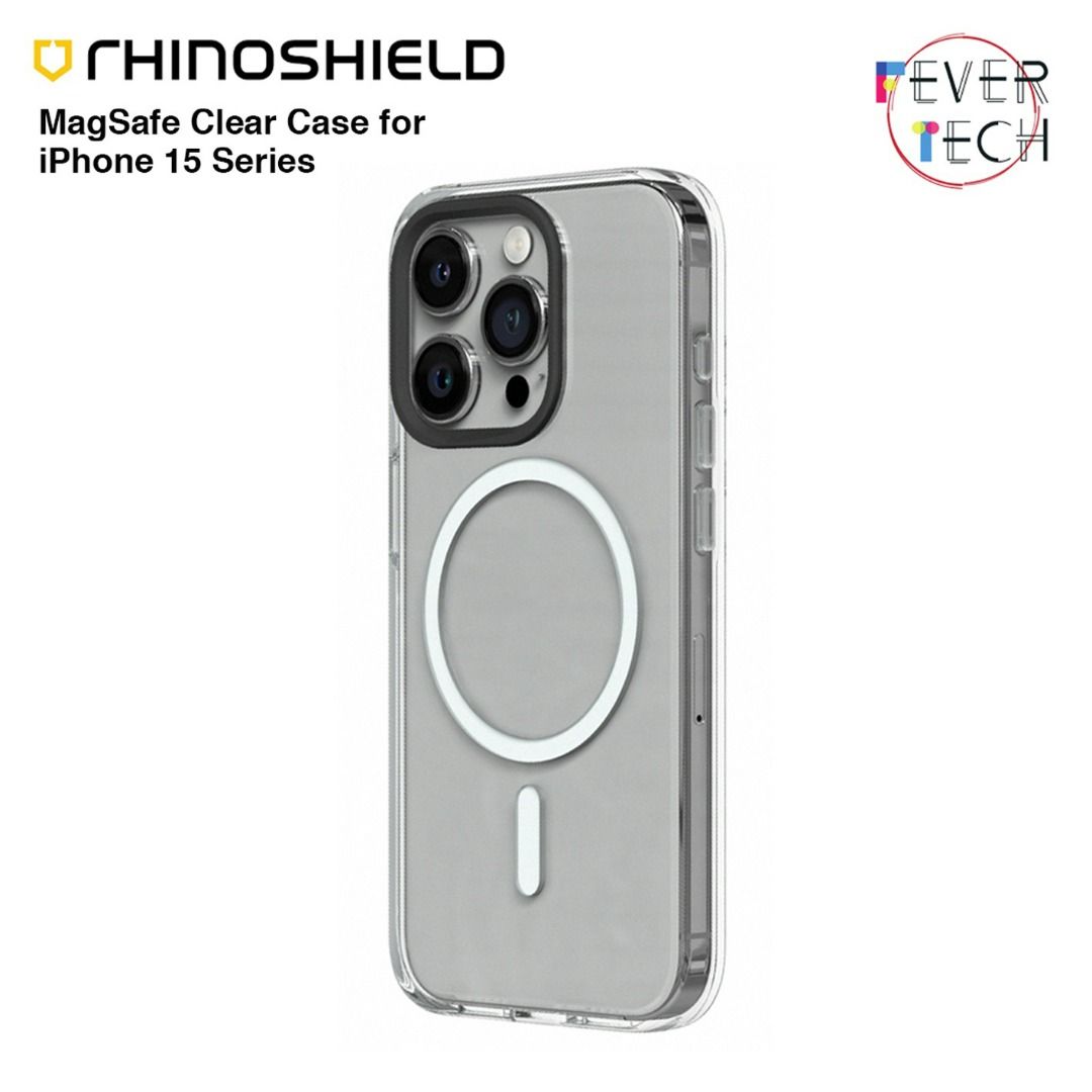 Iphone 15 Pro Max Rhinoshield clear case anti yellow 