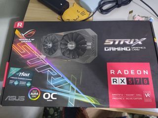 ROG Strix RX570 OC 4GB with box and Brand New Keyboard and Mouse