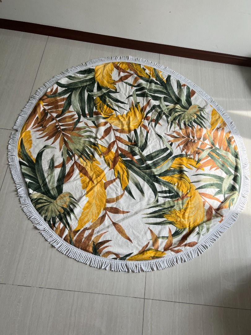 Round beach 2025 towel cotton on