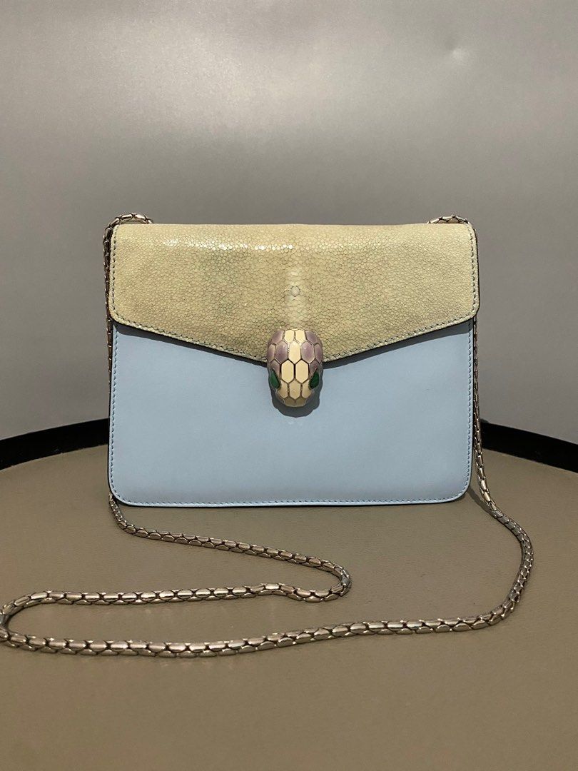 RTP 4 900 BVLGARI SERPENTI GALUCHAT CROSSBODY BAG Luxury Bags