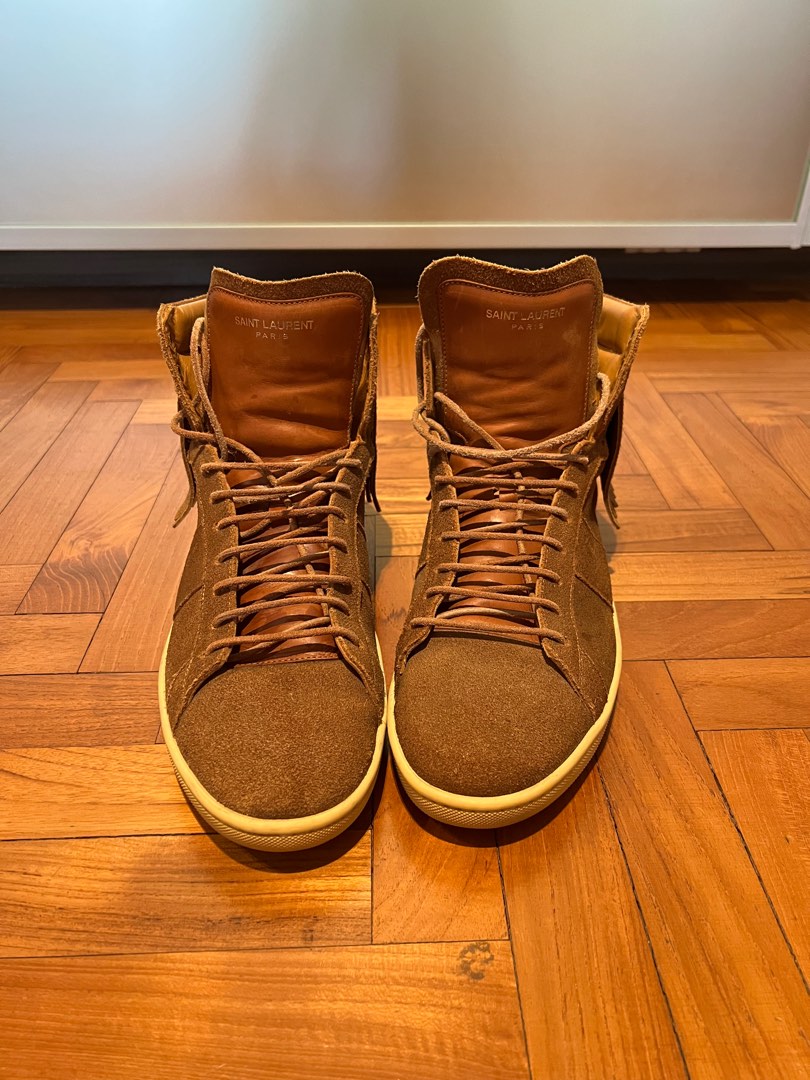 Saint Laurent Fringe High Top Sneaker