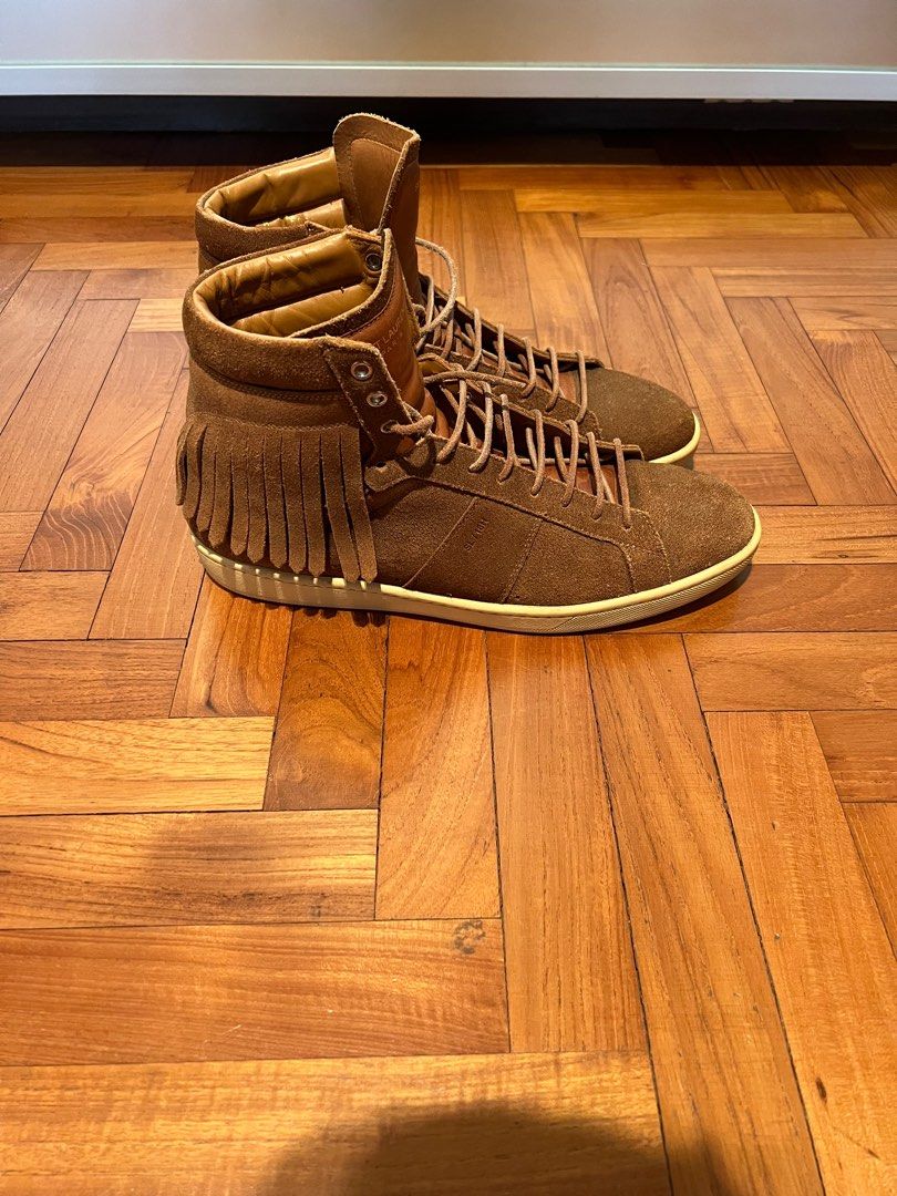 Saint laurent fringe discount sneakers