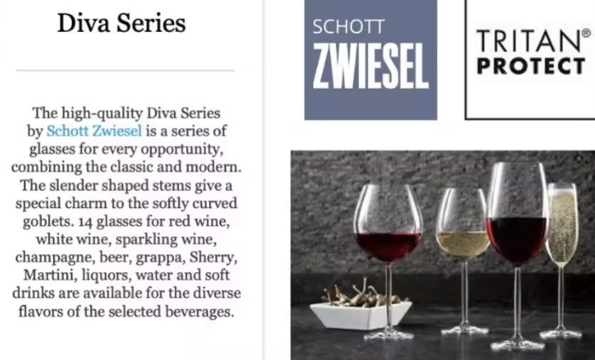 Schott Zwiesel - Diva Wine Glass, Water / Red Wine (Set of 2)