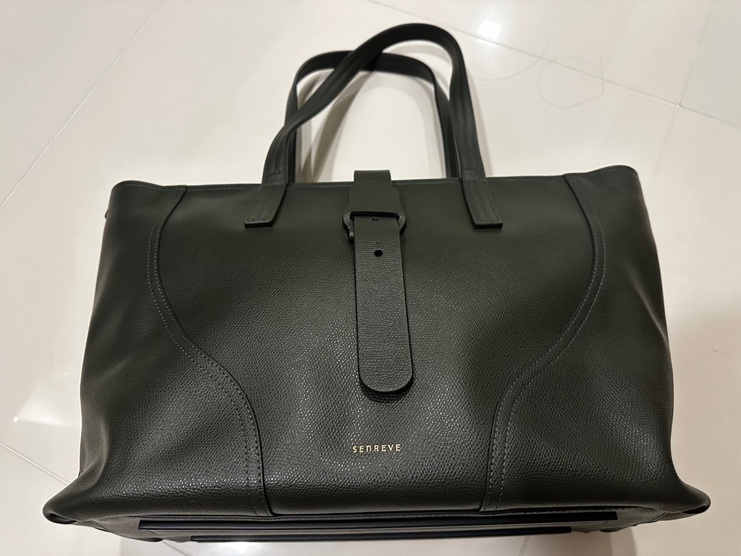 Senreve Voya Tote dark green fits 15 inch laptop Women s Fashion