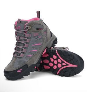 sepatu gunung SNTA 613 Grey Fuschia Sepatu Gunung olahraga outdoor size 36 abu-abu pink hiking sneakers shoes woman women wanita cewek