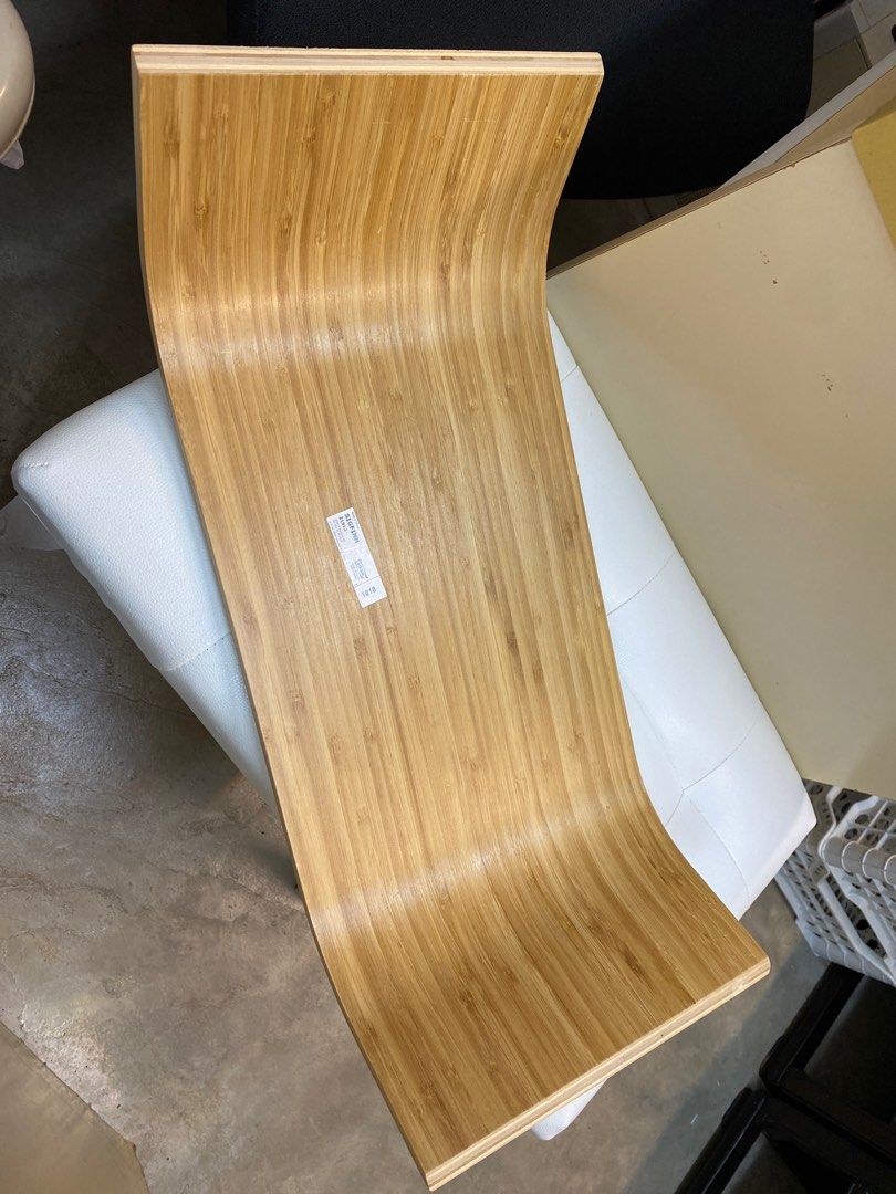 SIGFINN Screen stand, fixed height, bamboo veneer, 傢俬＆家居, 家居裝飾, 家居裝飾