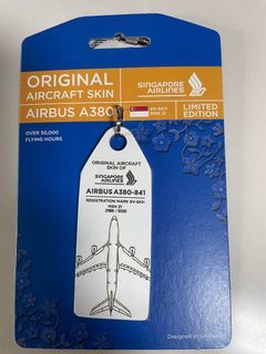 Singapore Airlines SIA A380 Aircraft Skin Tag
