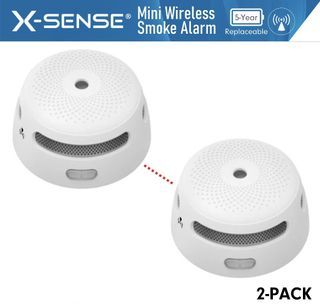 Smoke detector x sense xs01 wr (2 pack) mini wireless