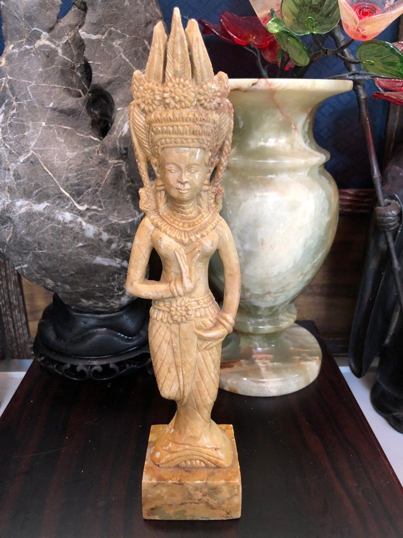 SOAPSTONE CARVING (Category: Vintage Collectibles) located in Davao. Submitted by antiquesandvintagestuffsPH (Listing ID 1256381076, Image 3). Description: Both 9” H Take all.