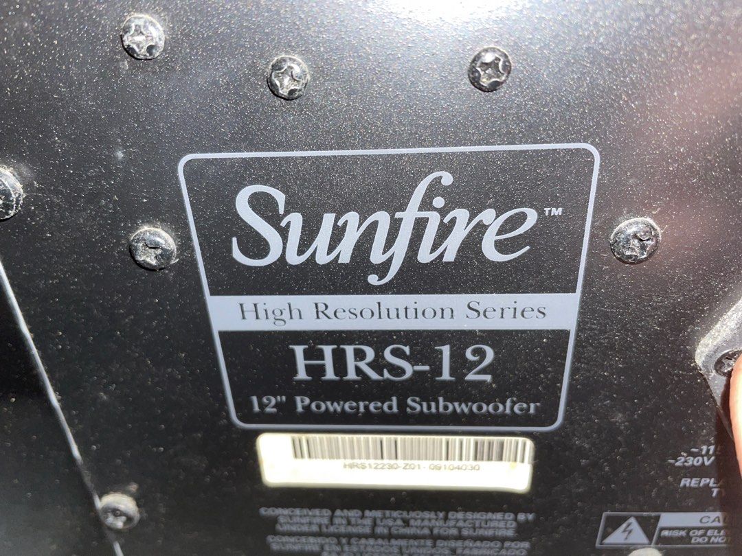 Sunfire HRS12, 音響器材, Soundbar、揚聲器、藍牙喇叭、耳擴 Carousell