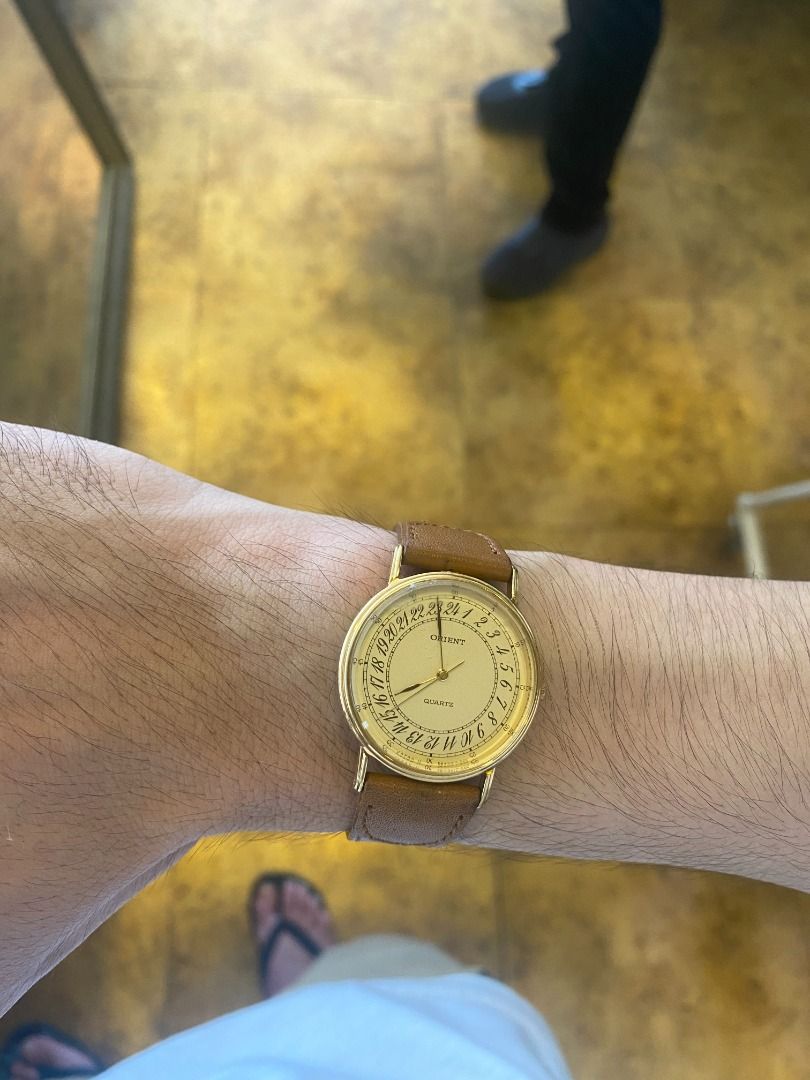 SUPER RARE!! Orient 24-hour clock Vintage Watch, Men's Fashion