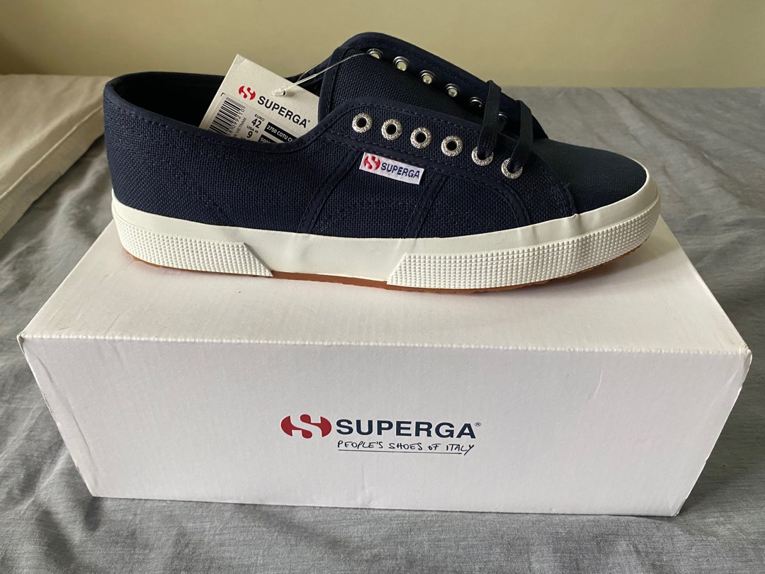 Superga Classic Navy Blue Men s Fashion Footwear Sneakers on