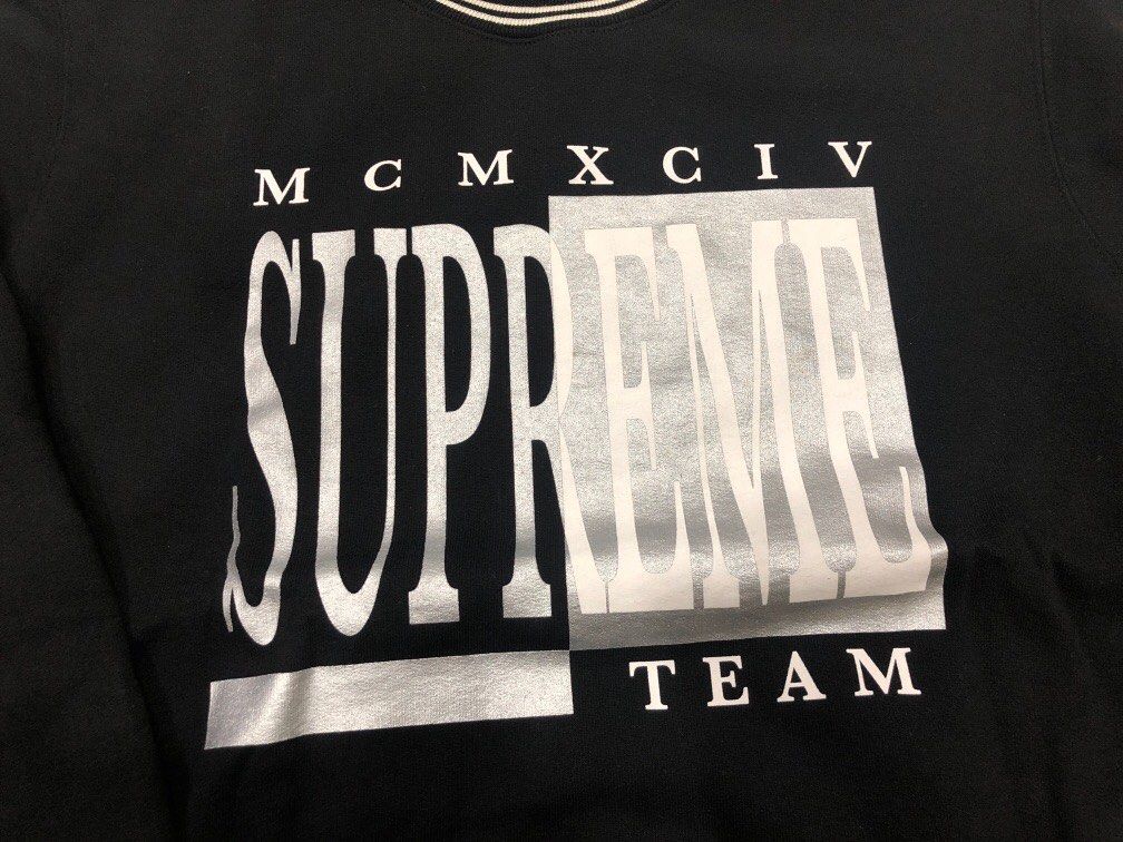 Supreme team outlet crewneck black