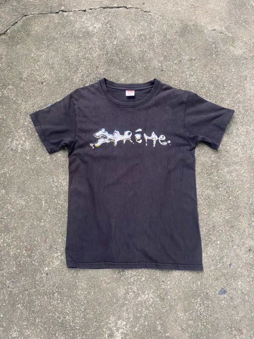 Supreme liquid metal tee sale
