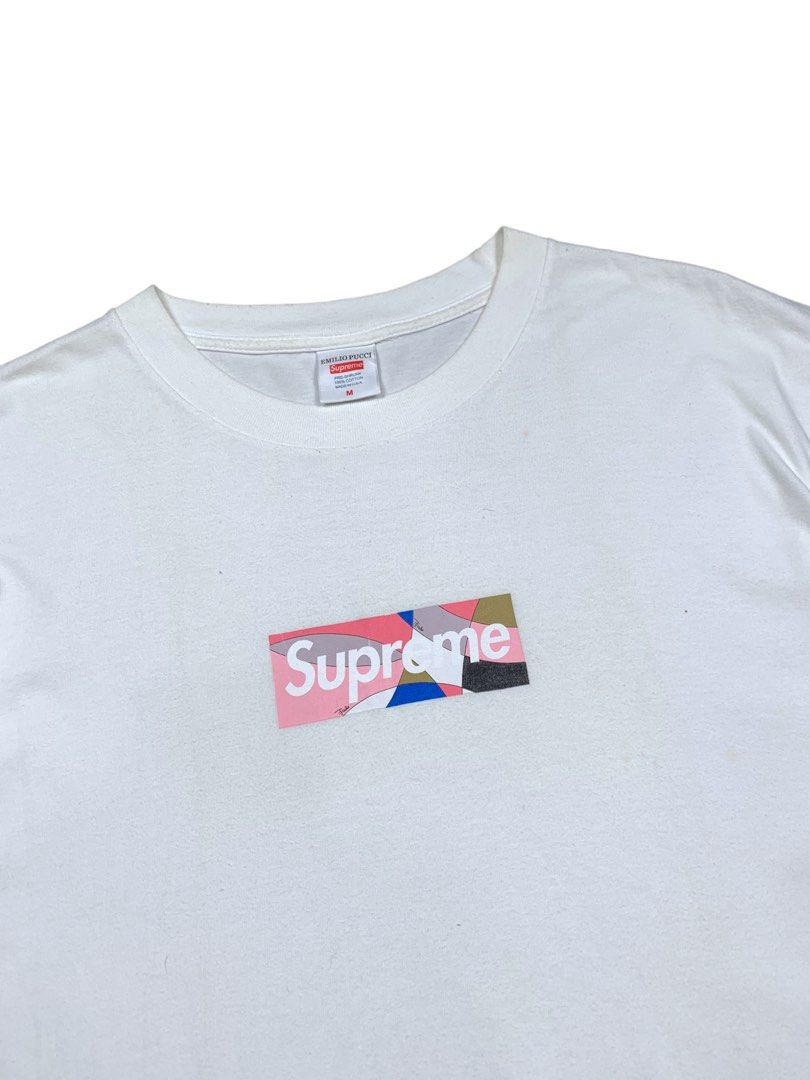Supreme x Emilio Pucci Box Logo T-Shirt - White
