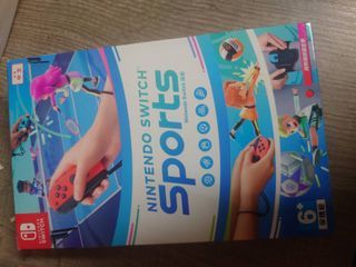 盒裝Switch sports遊戲片+綁帶