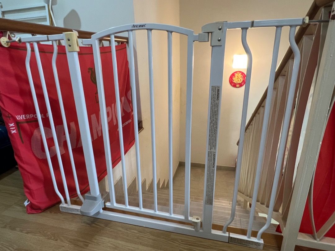 The First Year Hands Free Safety Gate with Foot Pedal