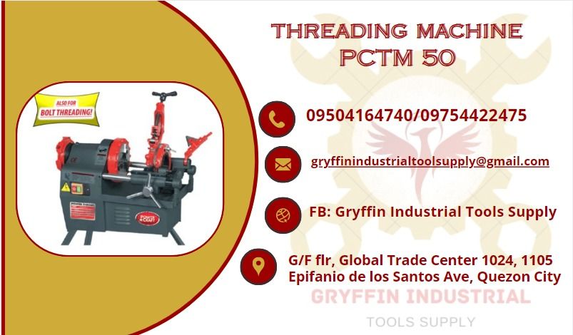 THREADING MACHINE PCTM 50, Commercial & Industrial, Industrial ...