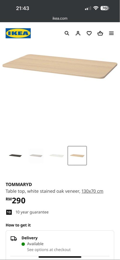 Ikea tommaryd store table top