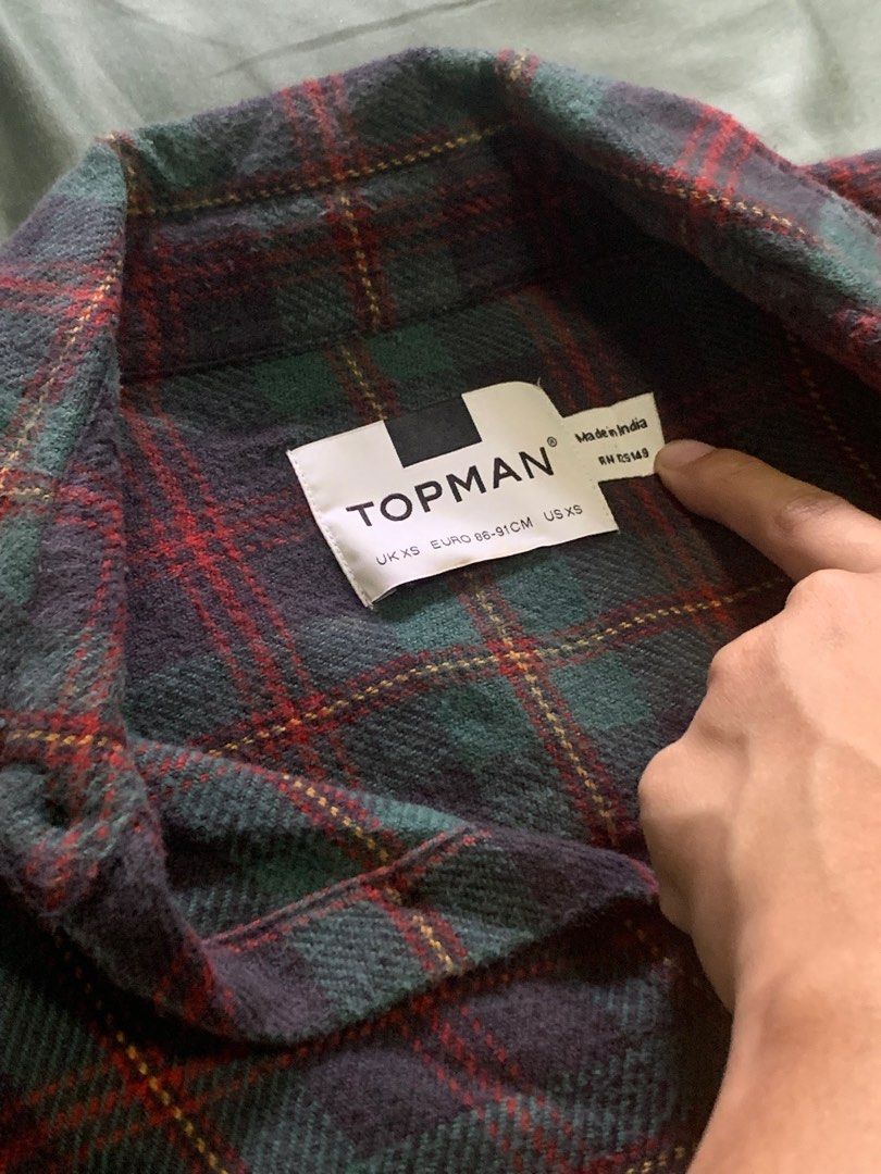 Topman Flannel Shirt (Category: Tshirts & Polo Shirts ) located in Quezon City. Submitted by secondhandsiz (Listing ID 1256325274, Image 3). Description: Size XS Flannel Shirt. Used only a few times. RFS: Too Small.
