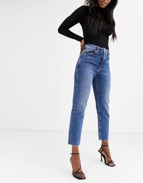 Topshop straight leg raw hem new arrivals