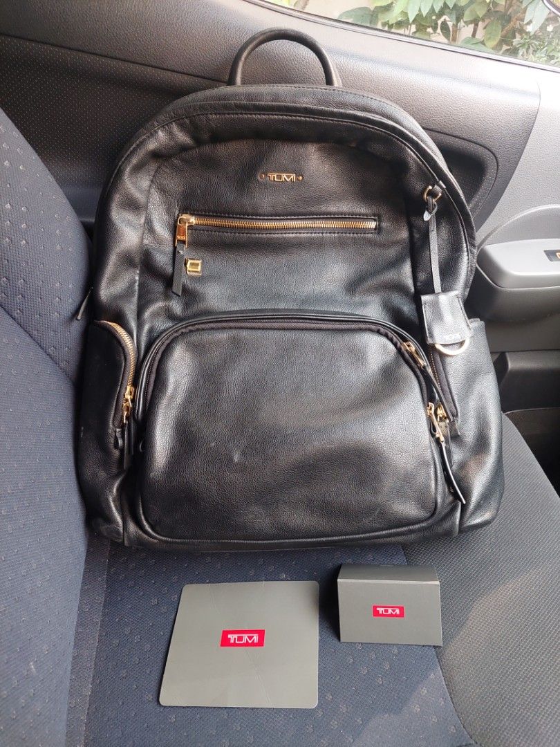 Tumi carson leather top