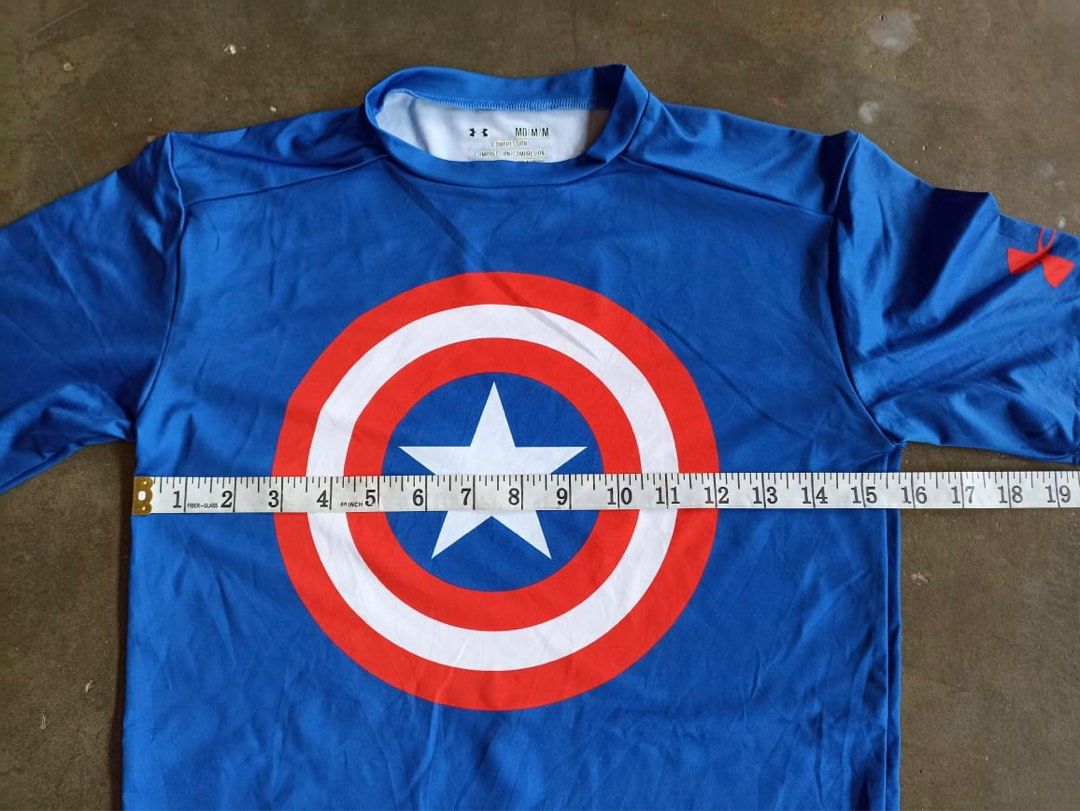 Under Armour x Marvel Tight fix Shirt Men s Fashion Tops Sets