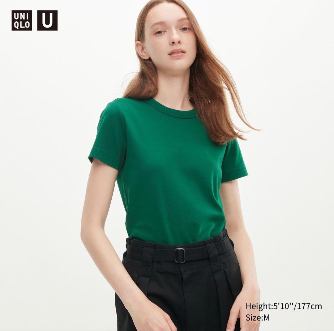 Uniqlo U Crew Neck Short Sleeve T Shirt Women s Fashion Tops