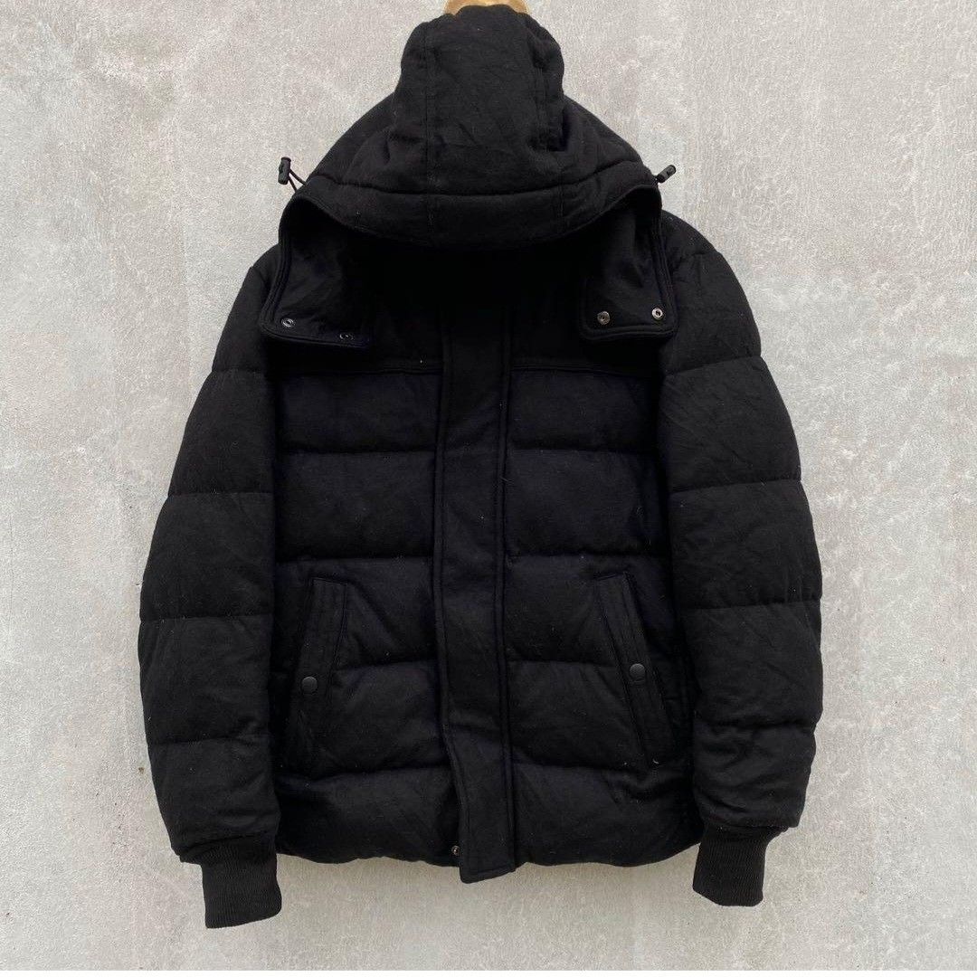 Uniqlo wool best sale blend down jacket