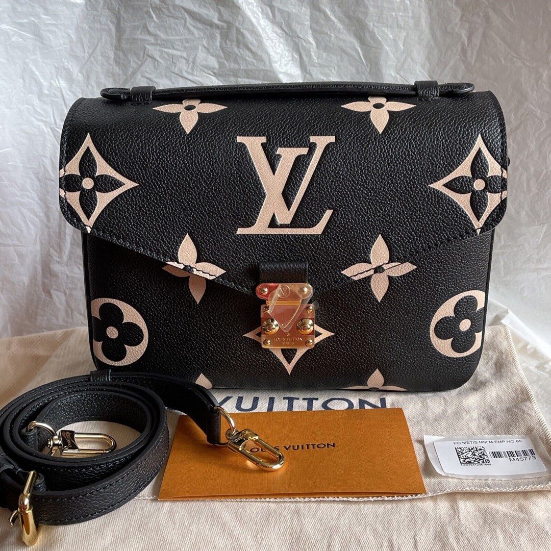 Brand New Authentic Louis Vuitton LV Pochette Metis Monogram Empreinte  Leather Noir Black, Luxury, Bags & Wallets on Carousell