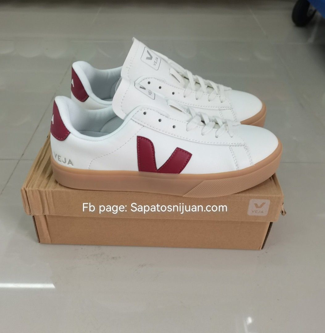 Veja sneakers white dark red Men s Fashion Footwear Sneakers on