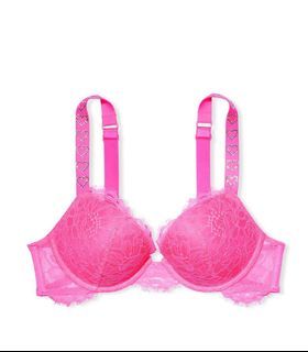 Victoria’s Secret Pink Glitter 💕 Strap Push-Up Bra