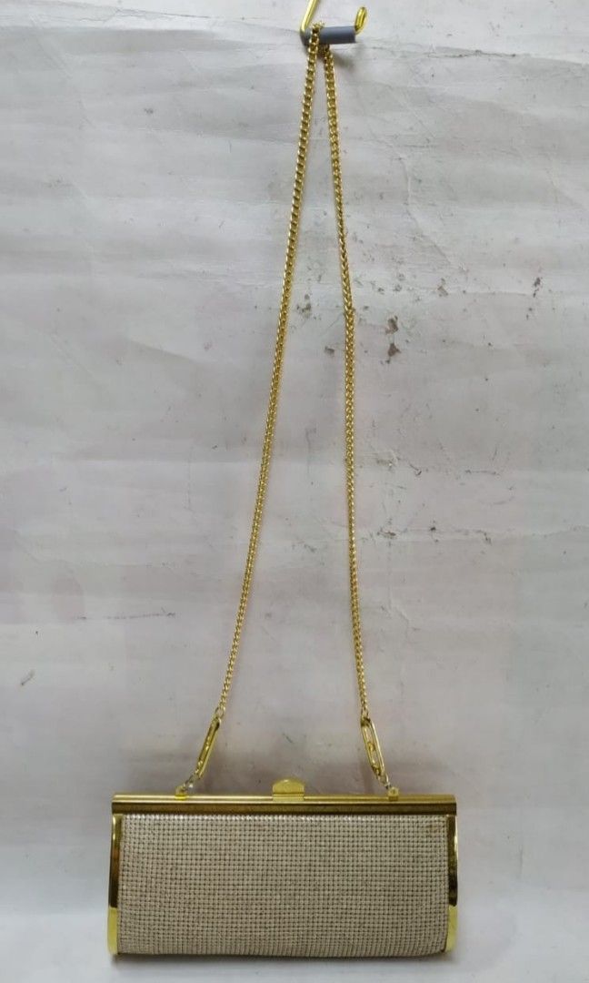 Vintage 1950s Oroton Gold Glomesh Handbag Clutch Made In Australia