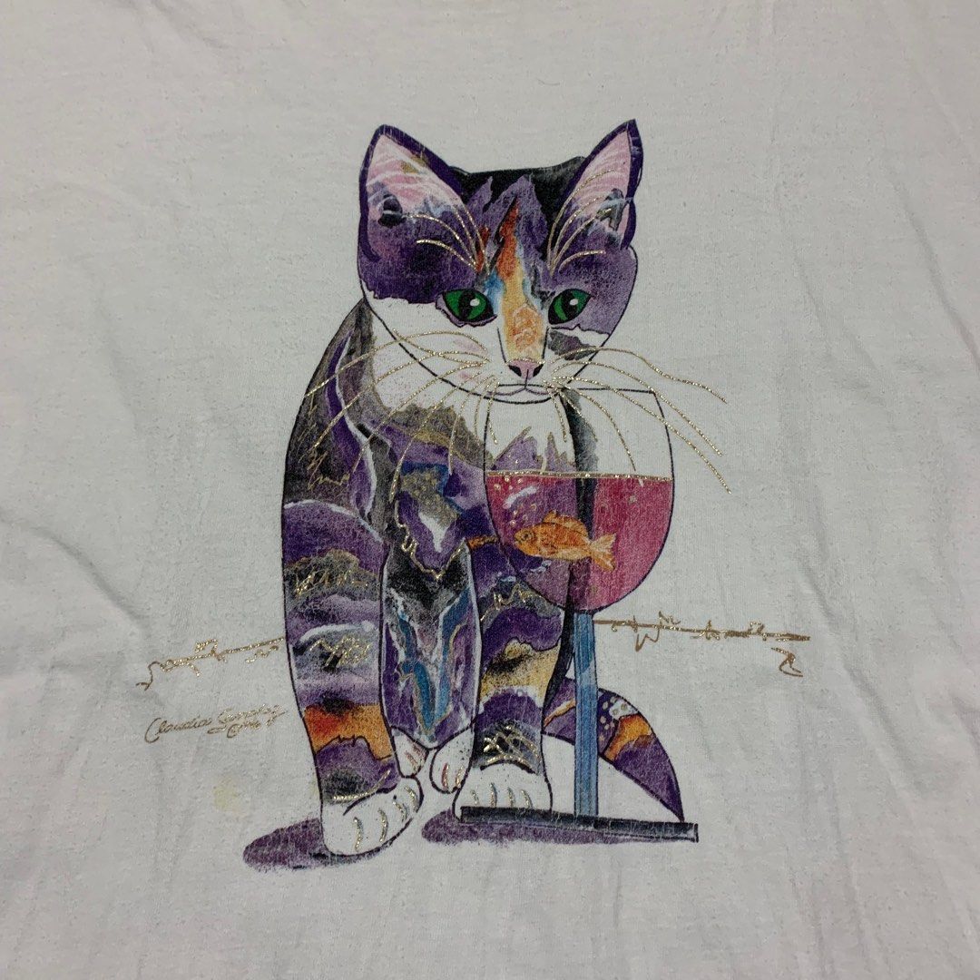90s sale cat shirt